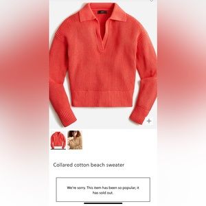 (New) Collared cotton beach sweater B001
